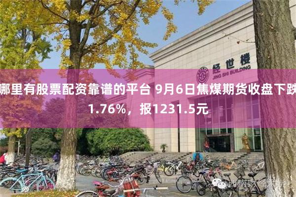 哪里有股票配资靠谱的平台 9月6日焦煤期货收盘下跌1.76%，报1231.5元